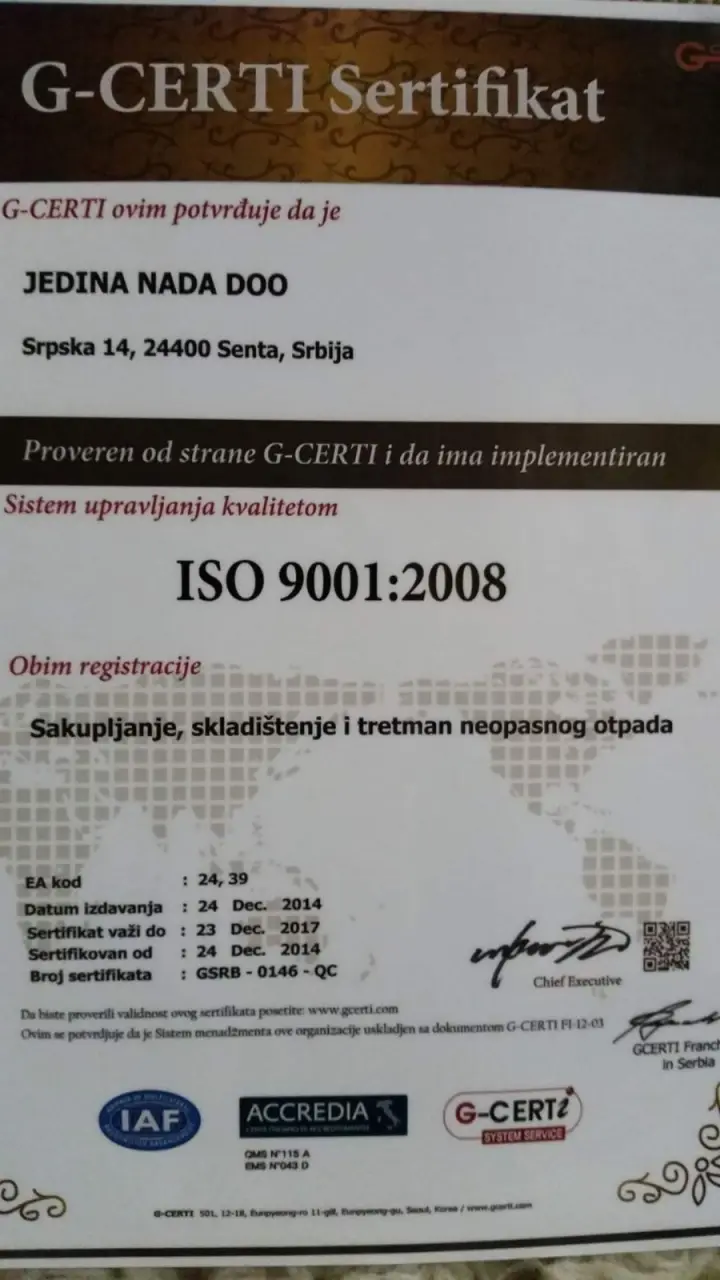 Jedina Nada DOO reciklaža, fotografija 20